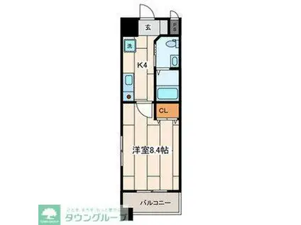 SHELL MIYAKO I(1K/5階)の間取り写真