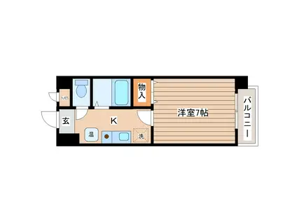 プレバンス・アイ(1K/3階)の間取り写真