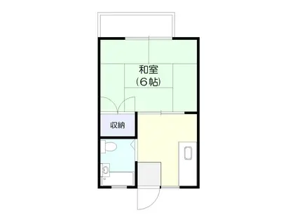 メゾン・エールI(1K/2階)の間取り写真