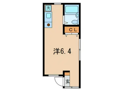 ソフィア立山(ワンルーム/1階)の間取り写真