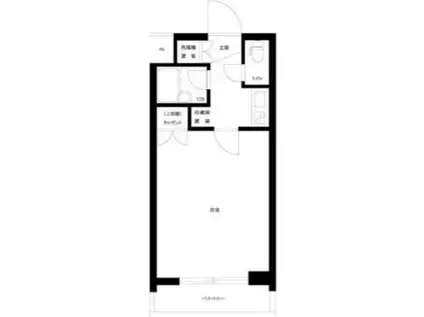 ルーブル学芸大学五番館(1K/1階)の間取り写真