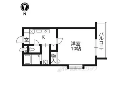 メゾン・チェリーイースト(1K/3階)の間取り写真