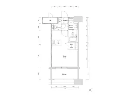 エンクレスト博多駅南GRACE(ワンルーム/9階)の間取り写真