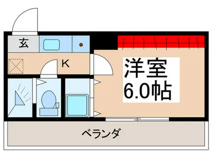 NHレジデンス浦安II(1K/4階)の間取り写真