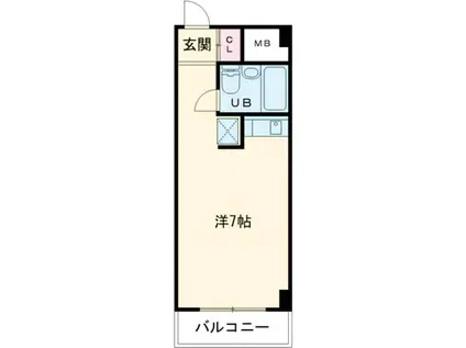 リアライズ今寺(ワンルーム/2階)の間取り写真