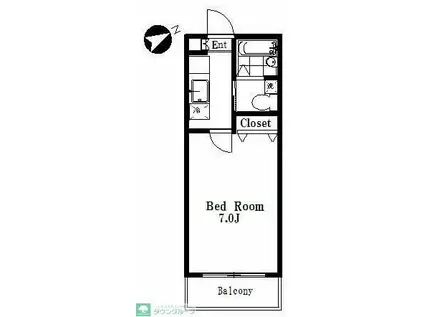 パサ・デ・ヒロ川越(1K/3階)の間取り写真