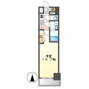 CRESTTAPP金山(1K/12階)の間取り写真