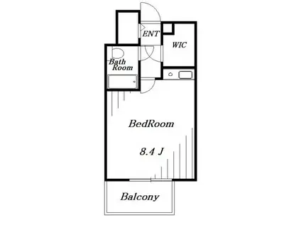 千葉本町スカイマンション(ワンルーム/4階)の間取り写真