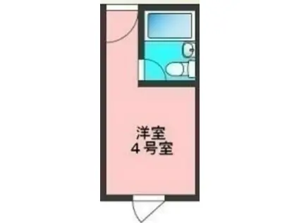 フォレスト台東(ワンルーム/2階)の間取り写真