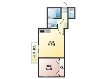 S-COURT千葉寺(1LDK/3階)の間取り写真