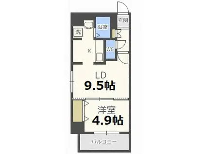 J・STAR HONGOU(1LDK/5階)の間取り写真