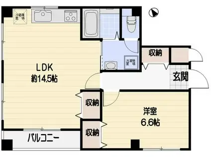 グランシャリオ(1LDK/2階)の間取り写真