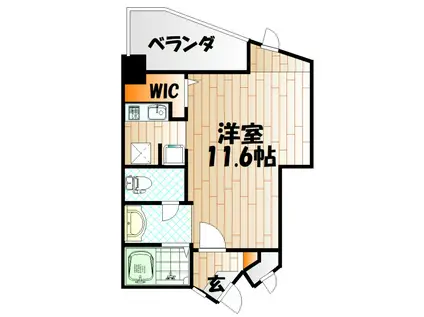 ユーフォリウム・マタマ(1K/9階)の間取り写真