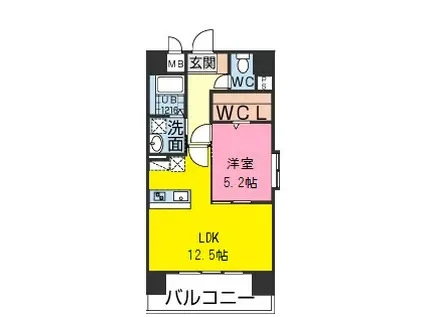 クイーンズイン近見(1LDK/7階)の間取り写真