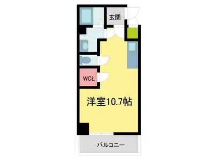 ELEGANTE宝塚(ワンルーム/4階)の間取り写真