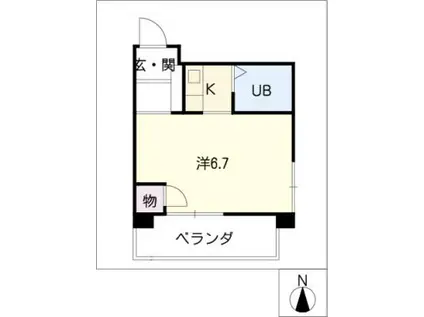 プレアール名古屋原(1K/4階)の間取り写真