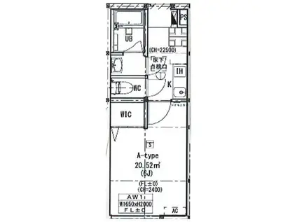 セレスト久喜(1K/1階)の間取り写真