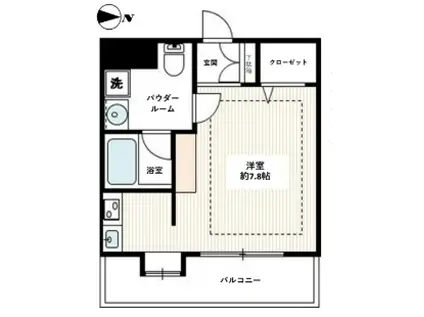 ヴィーブ本郷(ワンルーム/9階)の間取り写真