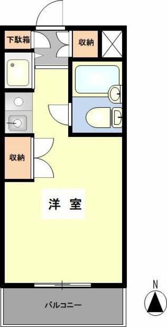 グラン立石(1K/3階)の間取り写真