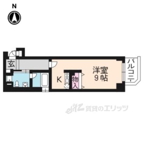SHICATA ONZE BLDG(1K/4階)の間取り写真