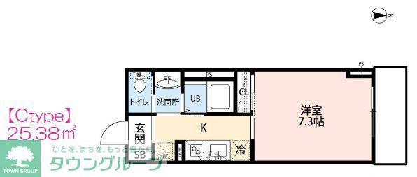 NAGI BASE-凪-(1K/2階)の間取り写真