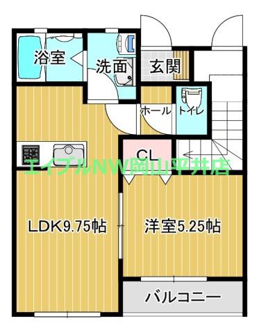 ソラリオ(1LDK/1階)の間取り写真