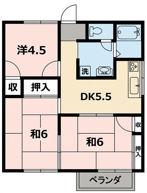 ヴィバ南平台(3DK/2階)の間取り写真