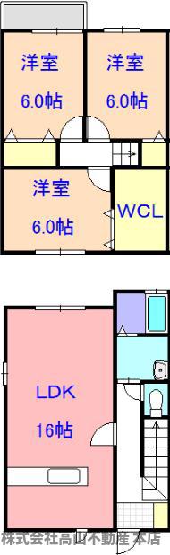 ボワベール(3LDK/1階)の間取り写真