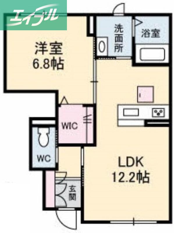 グラン・ノワ(1LDK/1階)の間取り写真
