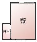 エステルハウス(ワンルーム/2階)の間取り写真