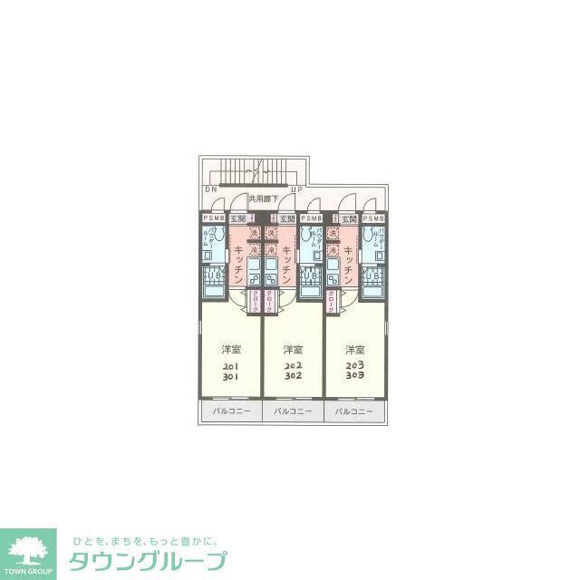ILMARE(1K/3階)の間取り写真