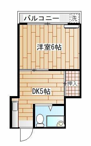 サンビレイ3(1K/1階)の間取り写真