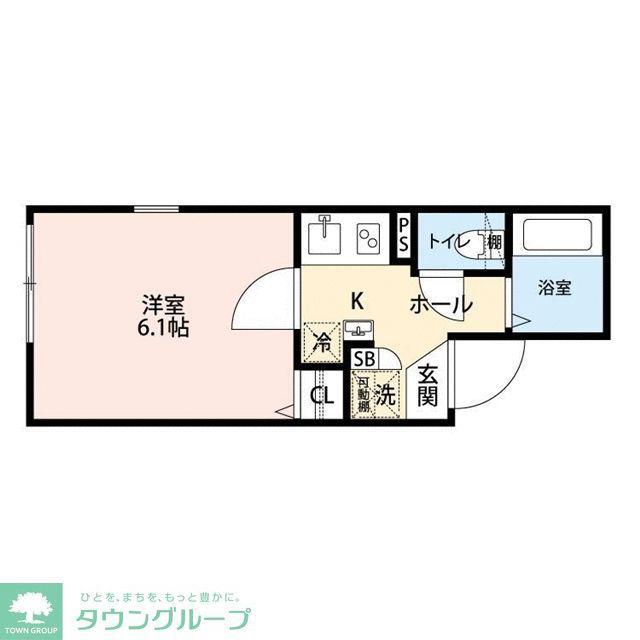  グランクオール野方フロント(1K/3階)の間取り写真