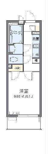 クレイノ与野(1K/2階)の間取り写真