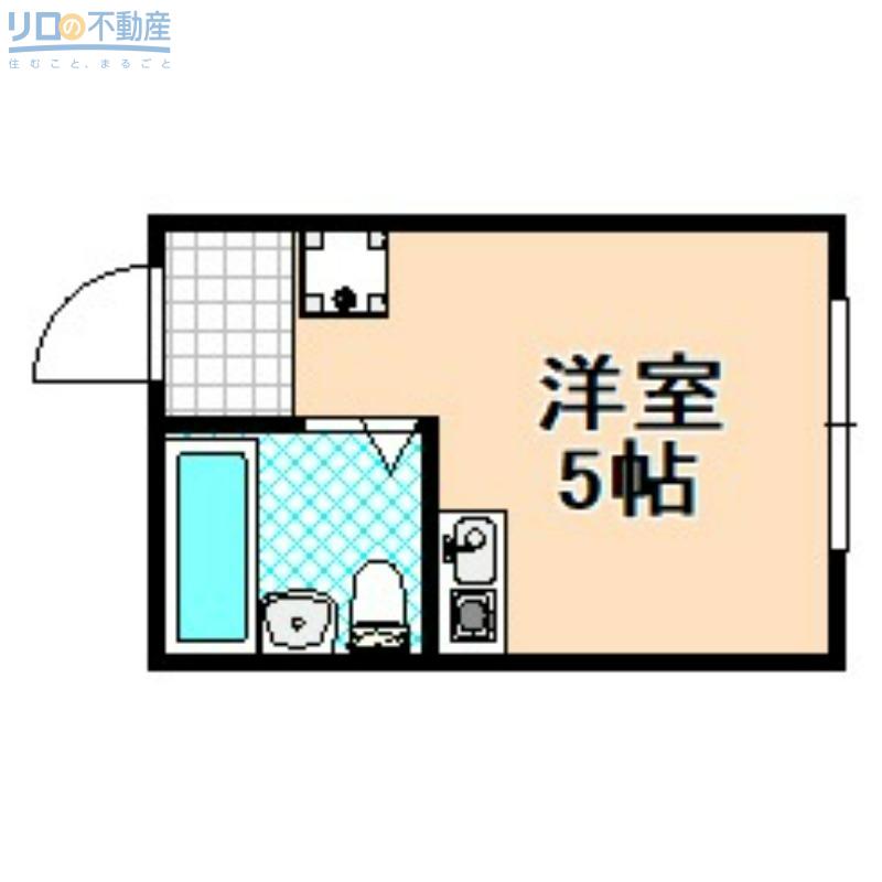 フラワーコーポ(ワンルーム/1階)の間取り写真