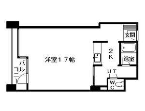サンシティ札幌(1K/4階)の間取り写真