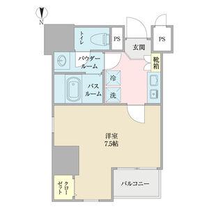 アルテミス平和(1K/8階)の間取り写真