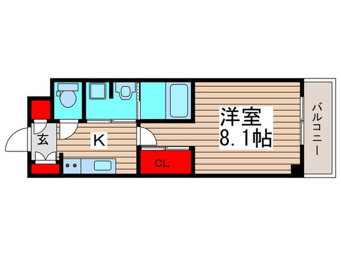 COMFORT YAWATA(1K/3階)の間取り写真