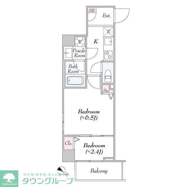 ロイジェント大山西町(2K/3階)の間取り写真