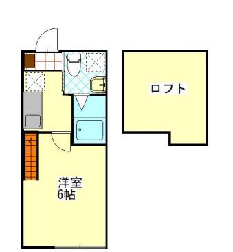 サヌーク生田(1K/1階)の間取り写真