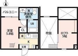 GRANSTA (ワンルーム/1階)の間取り写真
