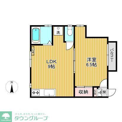 佐藤ハイツ(1LDK/1階)の間取り写真