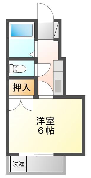 NACハウス(1K/1階)の間取り写真