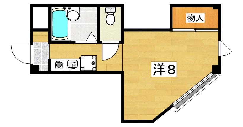 FOREST21III(ワンルーム/3階)の間取り写真