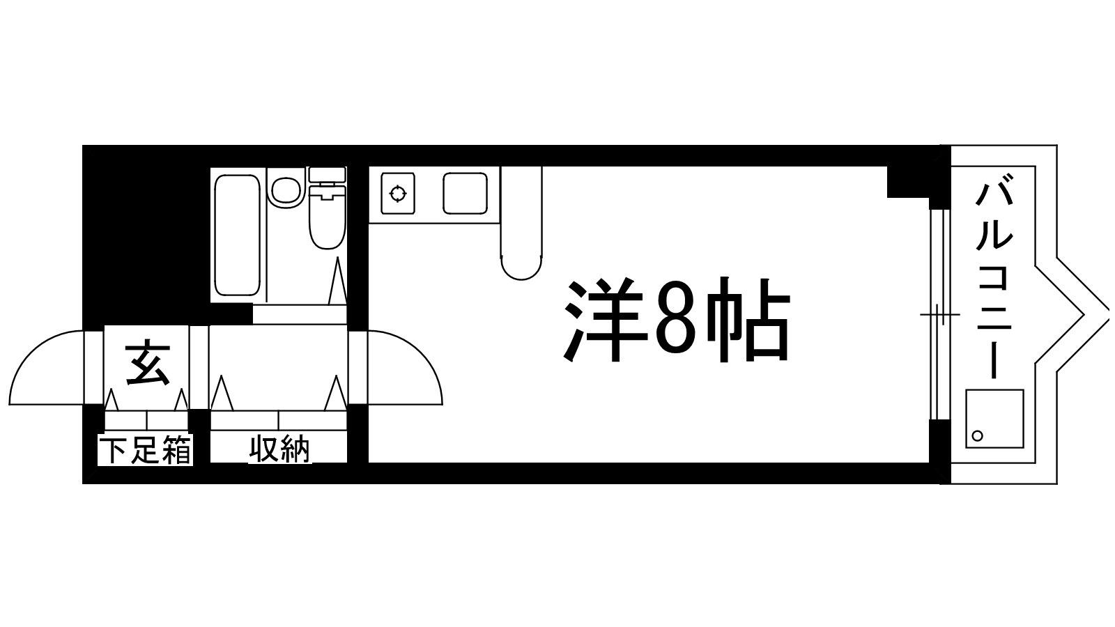 パレスオリーブ(ワンルーム/3階)の間取り写真