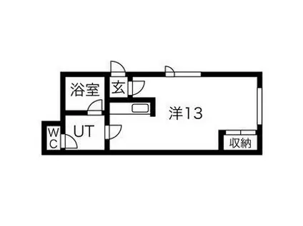 ヴィオーネ137(ワンルーム/2階)の間取り写真