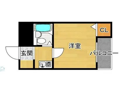スリーデイズ新大阪(1K/4階)の間取り写真