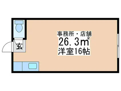 コーポ飯泉(ワンルーム/1階)の間取り写真