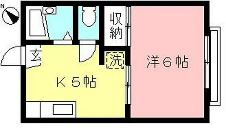 カームハイツA 1階階 間取り