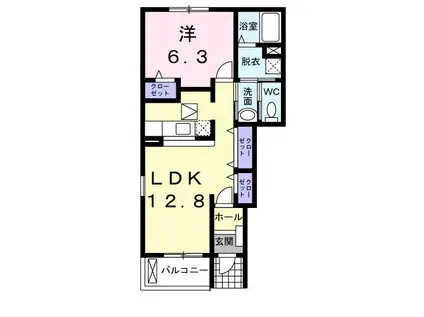 SI・2301(1LDK/1階)の間取り写真